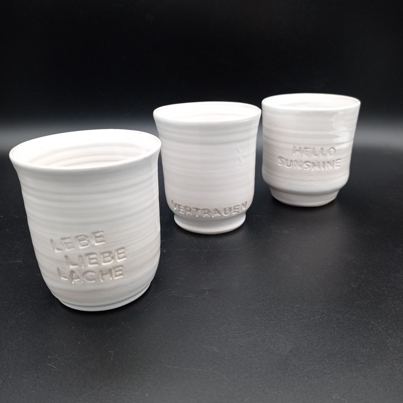 Ivory – Becher mit Spruch