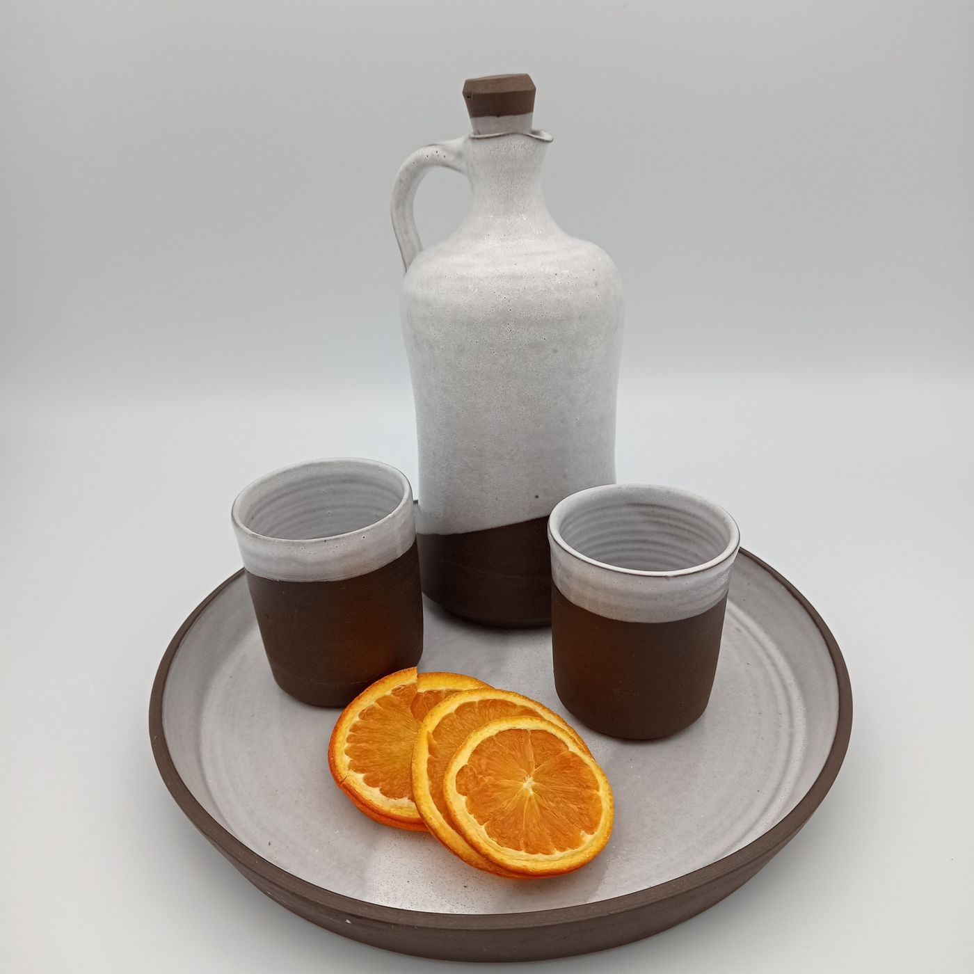 Terra Luna – Flasche mit Bechern
